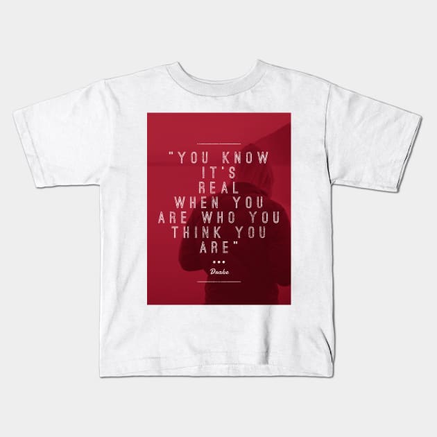 Who You Are (red) Kids T-Shirt by Six Gatsby